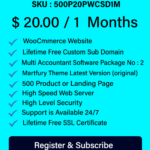 WooCommerce Website & Multi Accountant Software Monthly Hosting Package No - 02